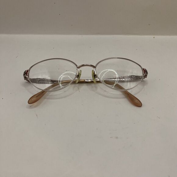Seiko Eyeglasses Titanium Japan T-C94 Silver Designer Frames Only 50-18-135 - Picture 2 of 6